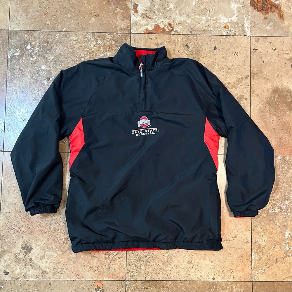 Vintage Pro Player Ohio State Buckeyes Reversible Pullover Windbreaker Large